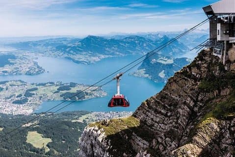 Mt. Pilatus Dragon Ride Cable Car Views