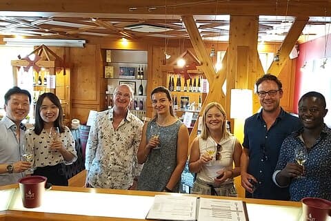 Wine tasting in Alsace.