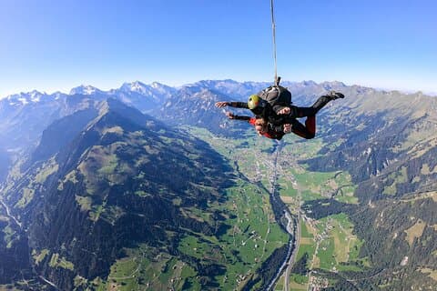 From Geneva Skydive Adventure in Interlaken