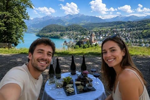 Interlaken Wine and Cheese Tasting at Spiez Castle Vineyards Tour