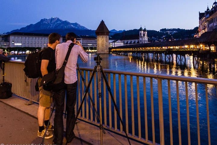 Chapel Bridge at Night