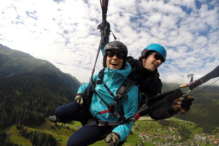 Paragliding over Davos