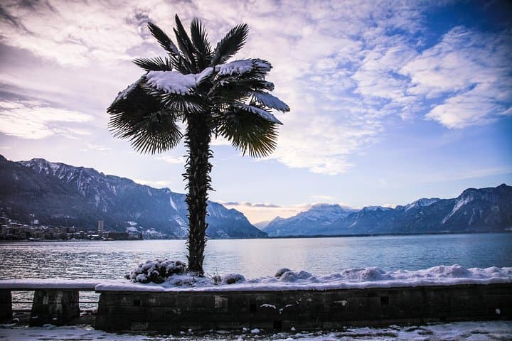 (KTG303) - Winter Montreux, Chillon & Chaplin's World from Geneva