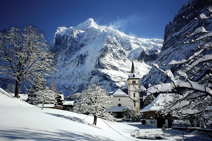 Winter Day at Berner Oberland Region