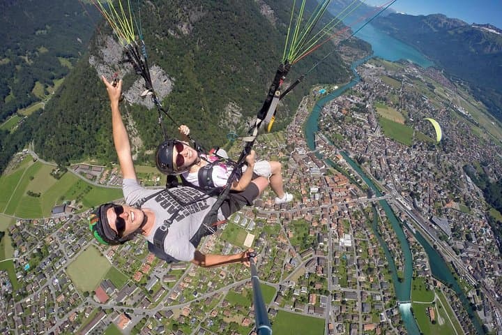 Interlaken and Paragliding Day Trip from Geneva