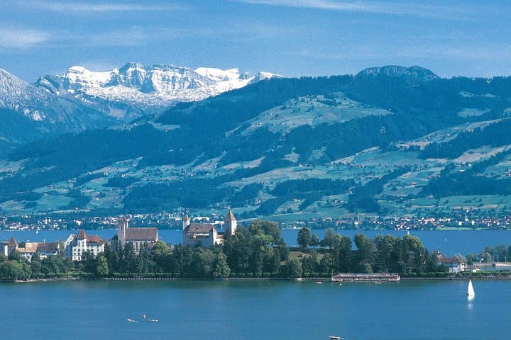 Rapperswil on a peninsula on Lake of Zurich
