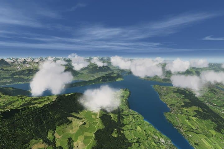 F / A-18 fighter jet flight simulator in Zurich