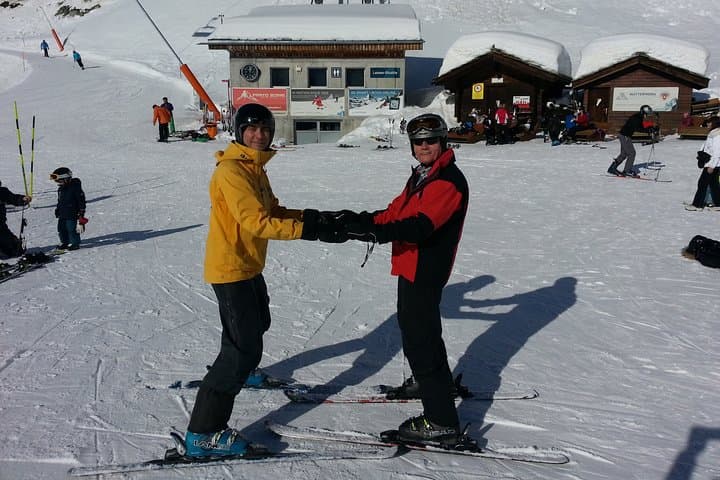 Never late to start skiing.