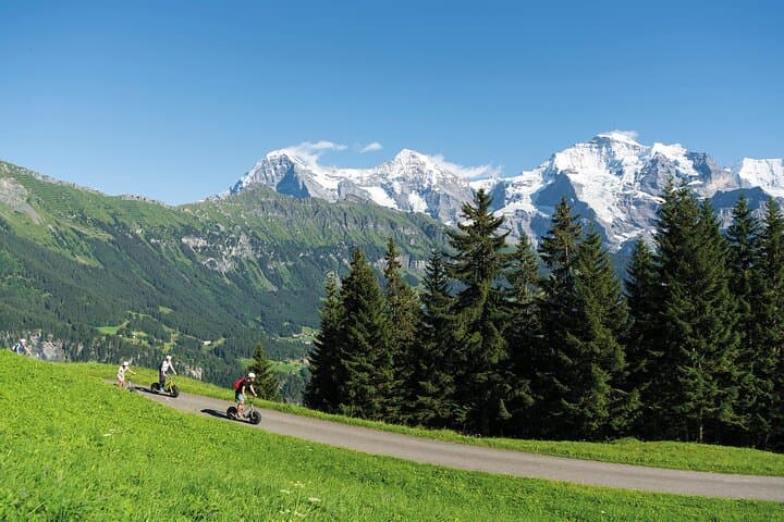 From Zurich: Alpine Monster Scooter & Private Fondue Tour