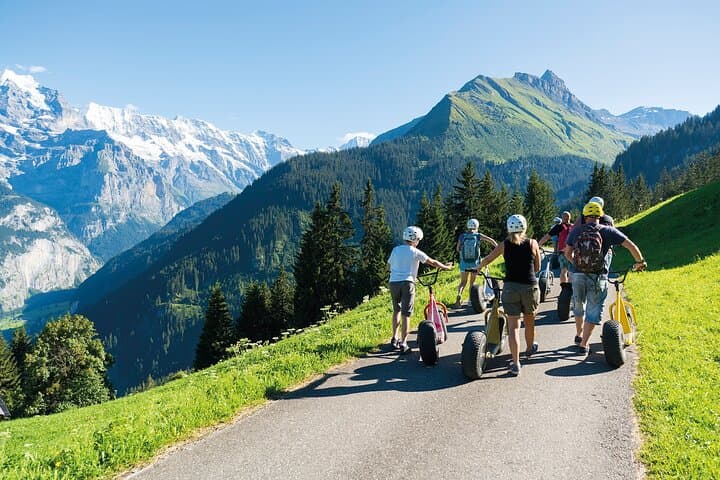 From Zurich: Alpine Monster Scooter & Private Fondue Tour