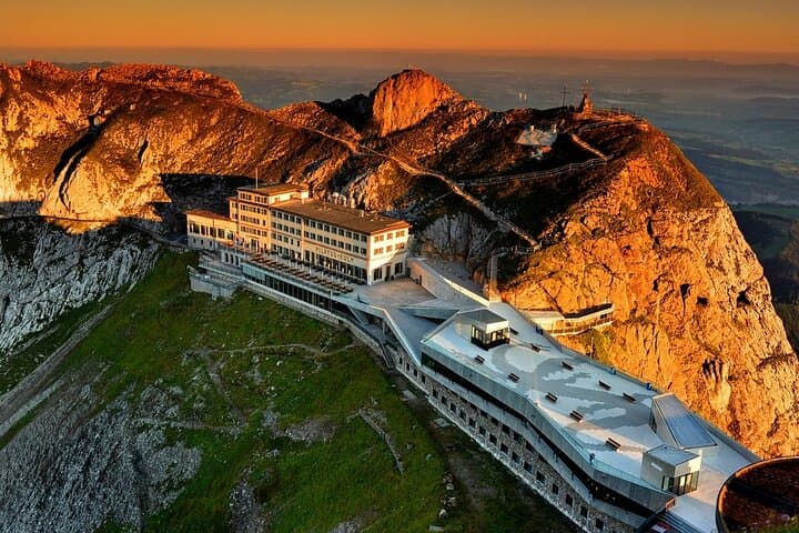 Mt. Pilatus Summit Sunset Lights