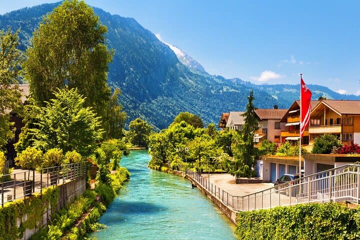Scenic Sky Glass Roof Top Bus trip to Interlaken from Zurich