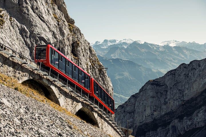 The world's steepest cogwheel railway