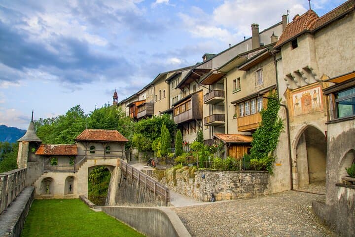 Gruyère medieval village