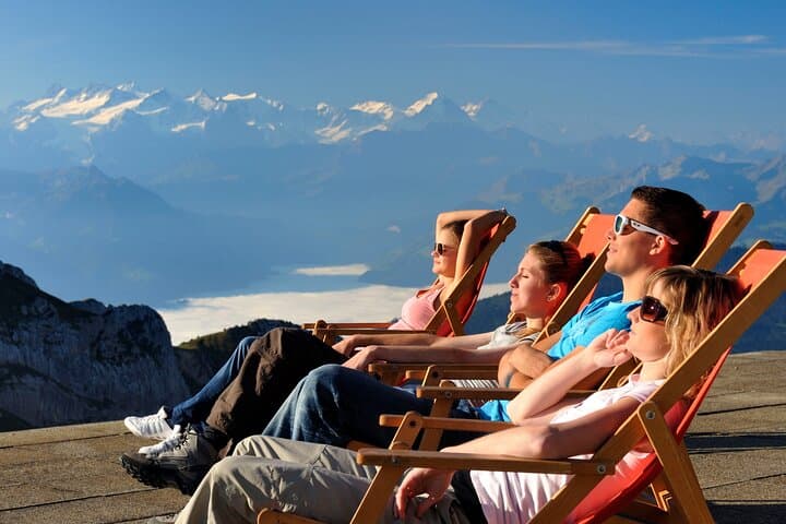 Mt. Pilatus Summit Sunny Day