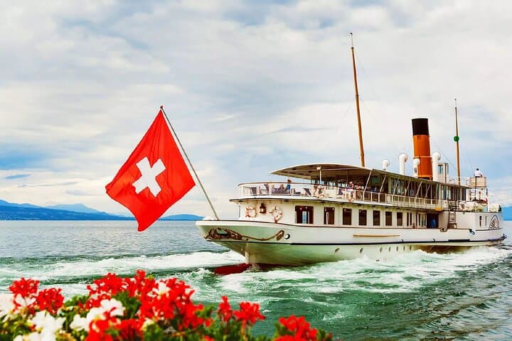 Lausanne Culinary Boat Trip & Vineyard Visit from Zurich