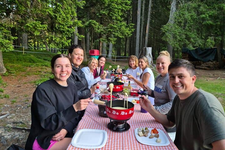 The best Sunset hike with Cheese Fondue