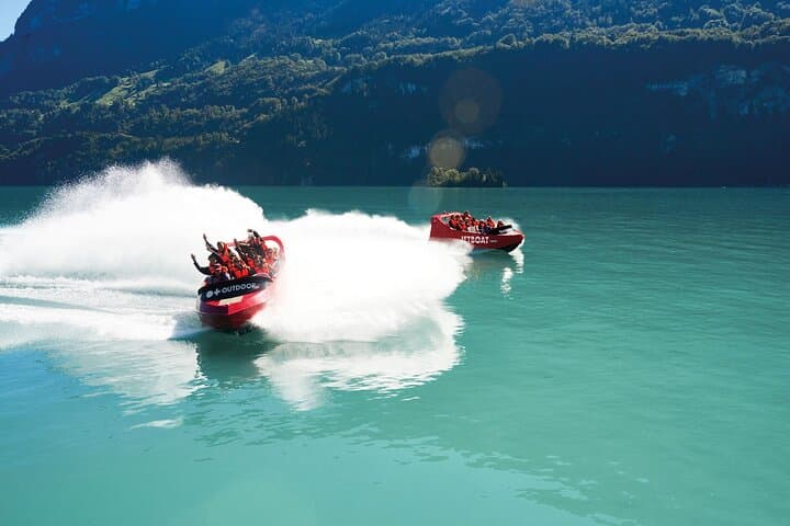 From Geneva: Day trip to Interlaken & Jetboat Thrills
