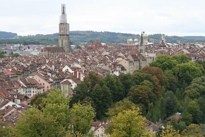 Old Town of Bern seen from Rose Garden