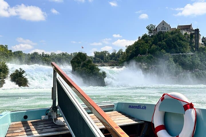15-minute boat trip at Rhine Falls with private guided tour
