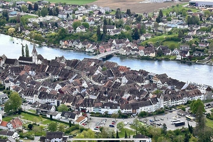 Stein am Rhein medieval town with painted half-timbered houses