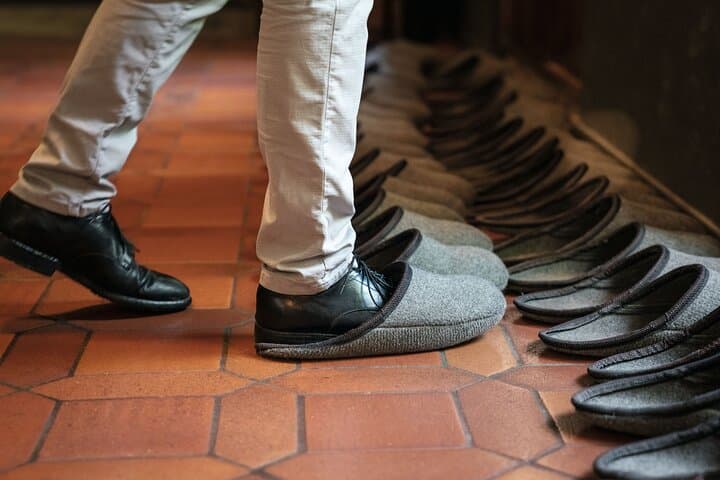 Slippers in the Abbey Library