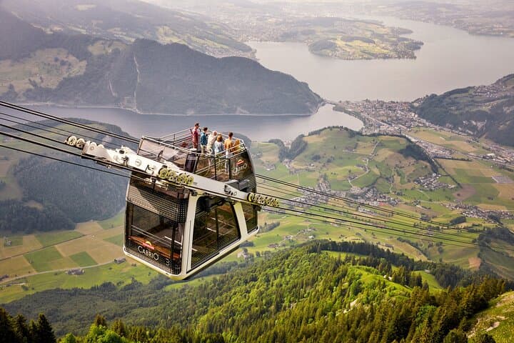 CabriO cable car Mt Stanserhorn