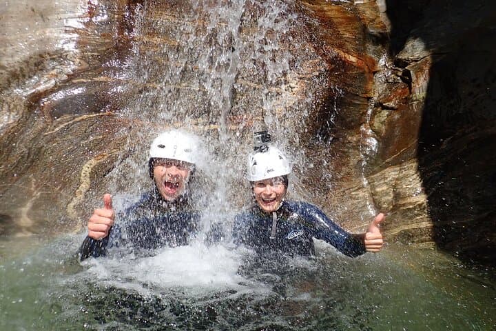 Canyoning adventure in Ticino Boggera Gorge