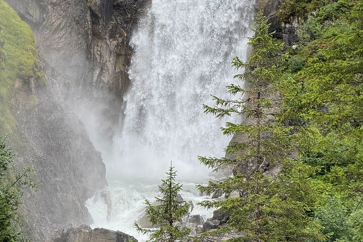 The majestic Reichenbach Falls – famously known as the dramatic setting of Sherlock Holmes’ final battle with Professor Moriarty.
