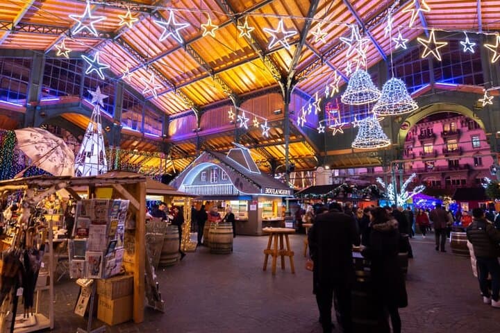 Montreux Castle and Christmas Markets with Flying Santa Show