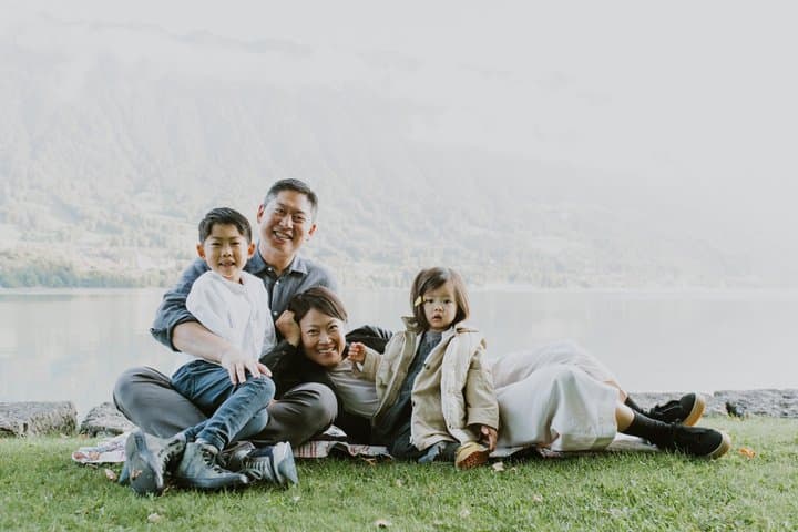 Family photoshoot by our local photographer in Interlaken