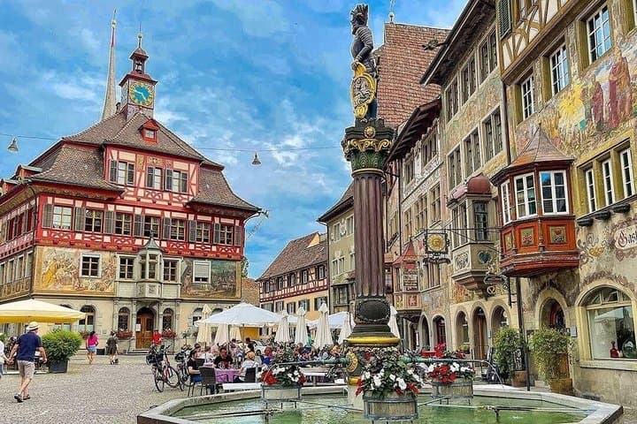 From Zurich: Europe's Largest Falls and Medieval Village by Train