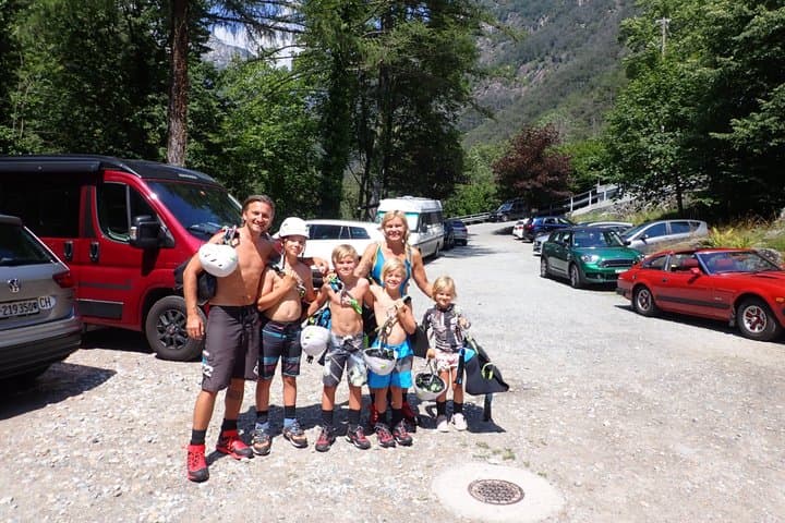 Family Canyoning Ticino Val Vira Slides and Jumps