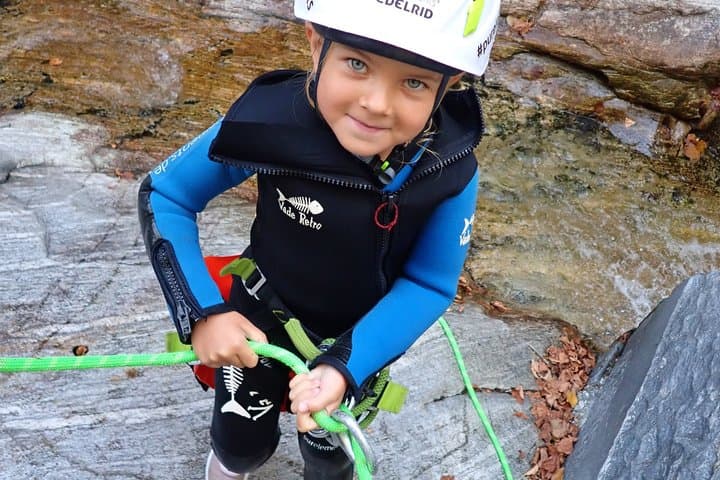 Family Canyoning Ticino Val Vira Slides and Jumps