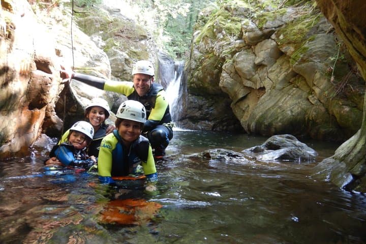 Family Canyoning Ticino Val Vira Slides and Jumps