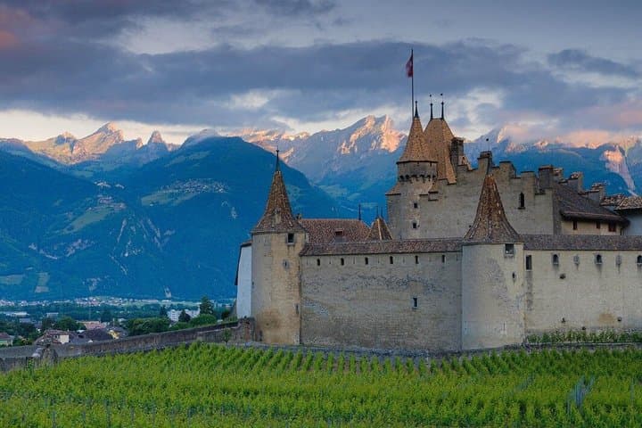 Glacier 3000 And Castle of Eagle Van private from Montreux