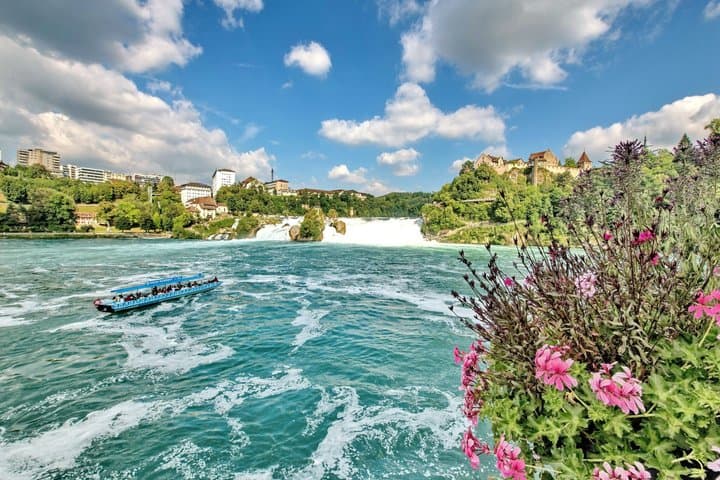 Explore Rhine Falls and City by Open Top Bus from Zurich