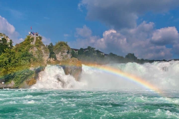 Explore Rhine Falls and City by Open Top Bus from Zurich