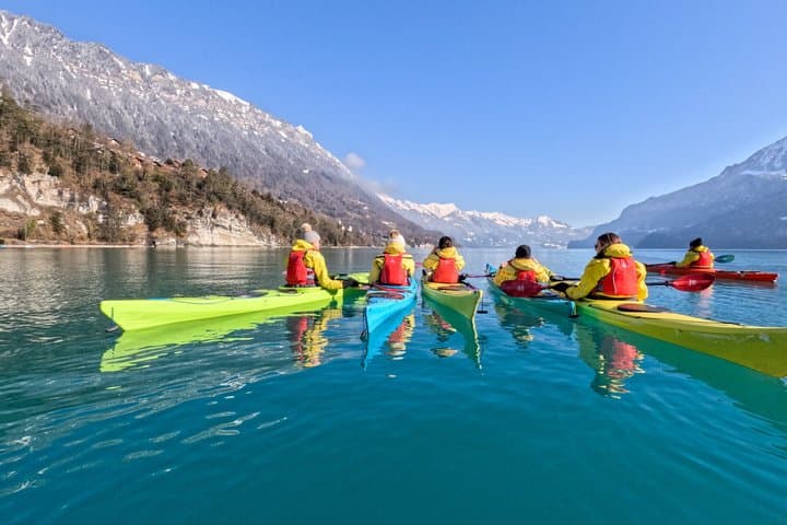 Winter Kayak Tour of the Turquoise Lake Brienz