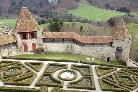 Garden of Gruyère Castel