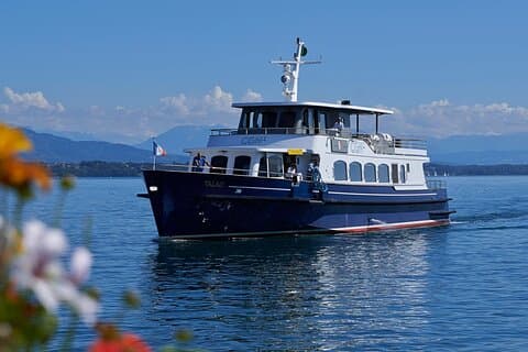 Audioguided sightseeing cruise of Geneva