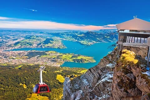 Mount Pilatus the first Mountain of the day