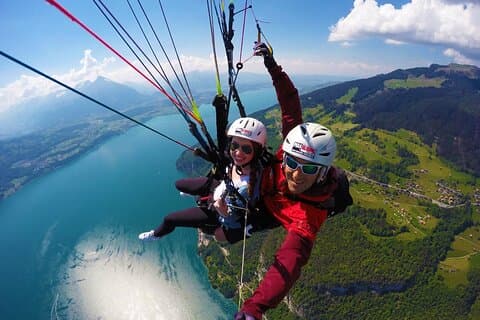 Sky Glass Scenic Bus tour To Interlaken with Paragliding Flight