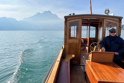 Luxurious Lake Lucerne Tour in a Private Motor Yacht