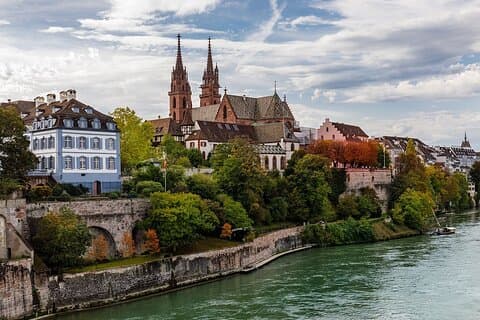 Basel Münster - river view