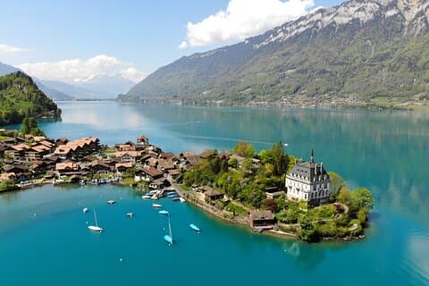 From Basel: Private Interlaken Tour, Lake Cruise, Giessbach Falls