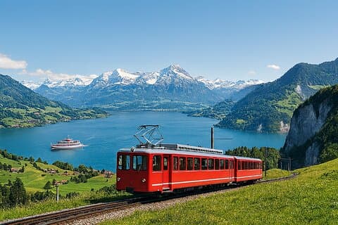 Swiss Alps, Lakes & Canyons by Scenic Trains, Boat and Cogwheel