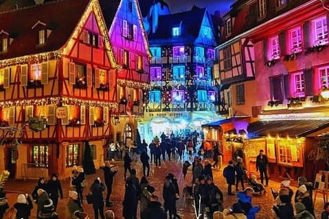From Basel: Colmar Christmas Market & Wine Tasting Small Group