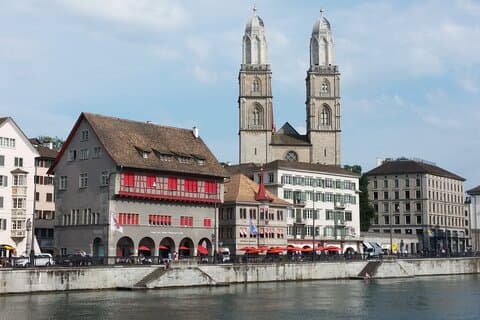 Grossmünster & river Limmat