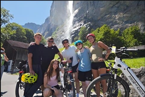 Lauterbrunnen E Bike Tour Valley of 72 Waterfalls 4 hours